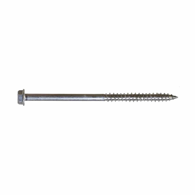 Simpson Strong-Tie SDWH27600SS-R10 (0.275 x 6 1/2 Hex) Type 316 Stainless Steel Timber-Hex Screw (10 Pack)