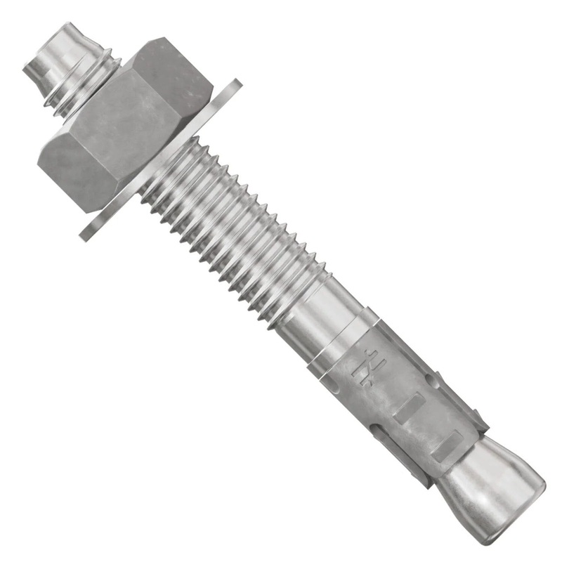 Simpson Strong-Tie STB2-50334S6F25 (1/2 x 3-3/4) Strong-Bolt 2 Type 316 Stainless-Steel Wedge Anchor, Fully Assembled (25 Pack)