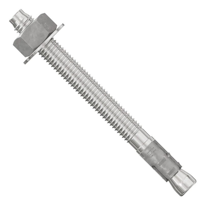 Simpson Strong-Tie STB2-50512S4F25 (1/2 x 5-1/2) Strong-Bolt 2 Wedge Anchor Type 304 Stainless-Steel for Concrete Applications (25 Pack)