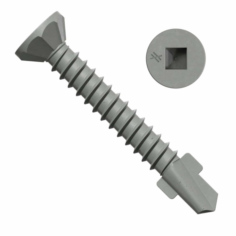 Simpson Strong-Tie CBSDQ138-5K (#10 x 1-3/8 #2) Sheathing-to-CFS Screw Ribbed Flat Head #2 Square Undersized with Quik Guard Coating (5000 Pack)