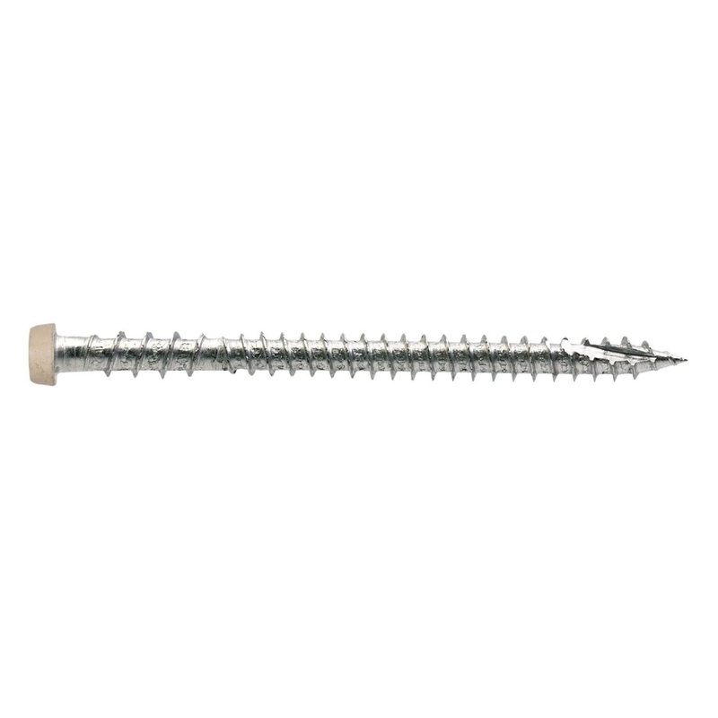 Simpson Strong-Tie DCU234P316TN02 (#10 x 2-3/4) Deck-Drive T20 DCU Composite Screw, Type 316, Tan 02 (350 Pack)
