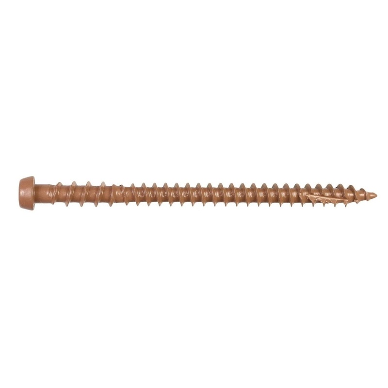Simpson Strong-Tie DCU234TN03R70 (#10 x 2-3/4) Deck-Drive T20 DCU Composite Screw, Quik Guard Coating, Tan 03 (70 Pack)
