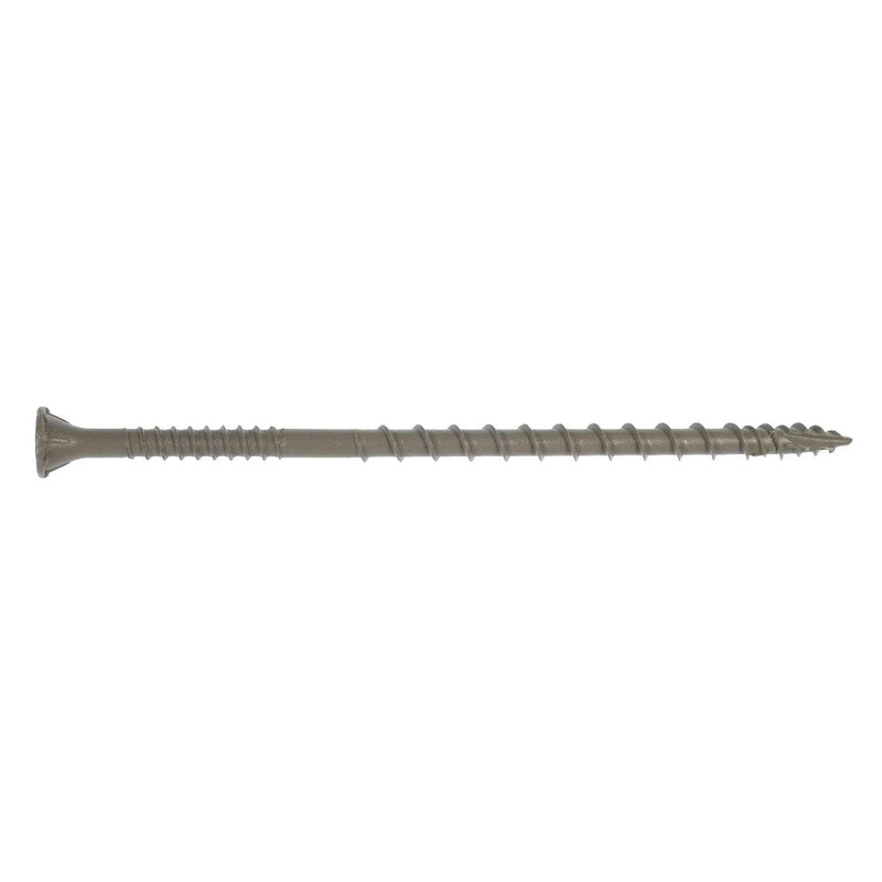 Simpson Strong-Tie DSVT4R350 (#10 x 4 T-25) Deck-Drive DSV Wood Screw Flat Head Quik Guard Coating Tan (350 Pack)