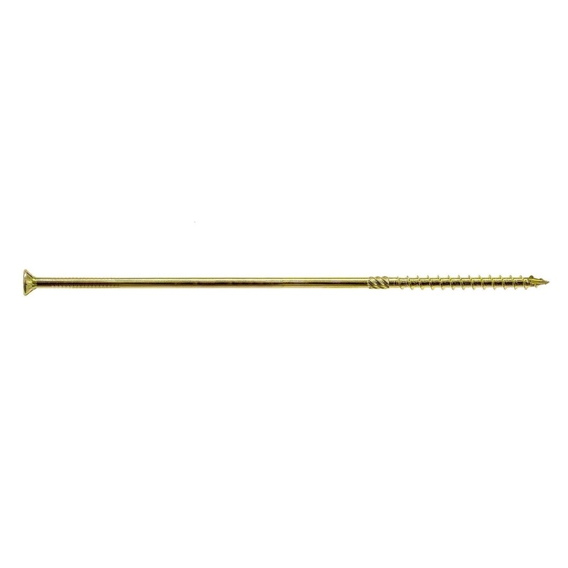 Simpson Strong-Tie SDCP221100-R50 (0.315 x 11) Strong-Drive SDCP Timber-CP Screw T40, Yellow Zinc (50 Pack)