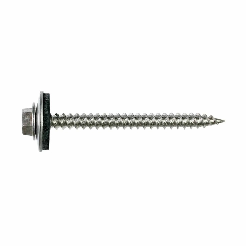 Simpson Strong-Tie T09150HWAC (#9 x 1-1/2) Metal-Panel Screw with EPDM Washer Hex Head, Type 316 Stainless Steel (100 Pack)