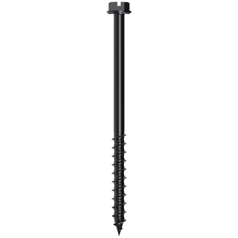 Simpson Strong-Tie TNTBL25314H (1/4 x 3-1/4) Hex-Head Concrete and Masonry Screw, Black (100 Pack)