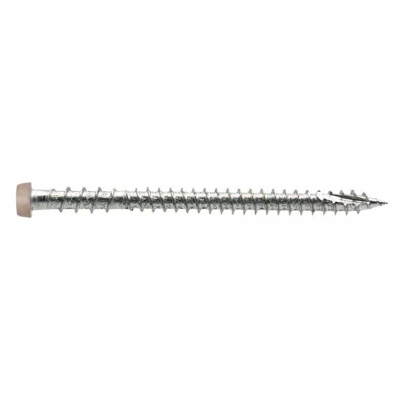 Simpson Strong-Tie DCU234C316GR01 (#10 x 2-3/4) Deck-Drive T20 DCU Composite Screw, Type 316, Gray 01 (70 Pack)