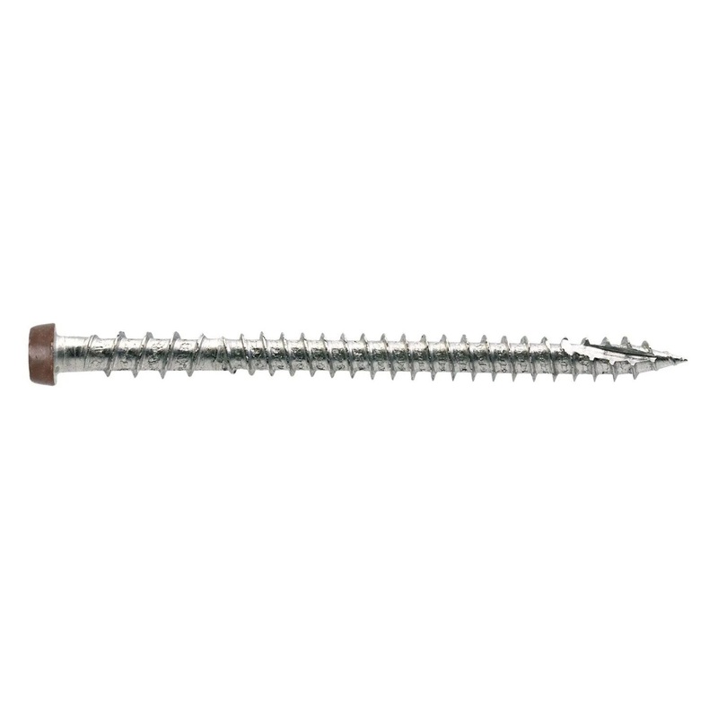 Simpson Strong-Tie DCU234C316RD01 (#10 x 2-3/4) Deck-Drive T20 DCU Composite Screw Type 316, Red 01 (70 Pack)