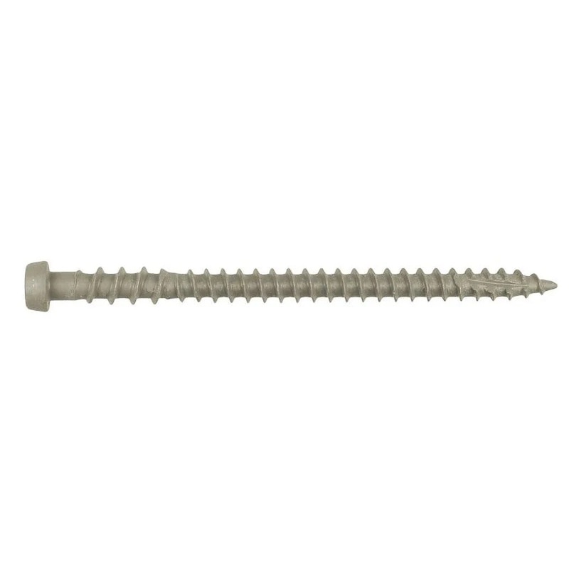 Simpson Strong-Tie DCU2GRR70 (#10 x 2) Deck-Drive T20 DCU Composite Screw, Quik Guard Coating, Gray (70 Pack)