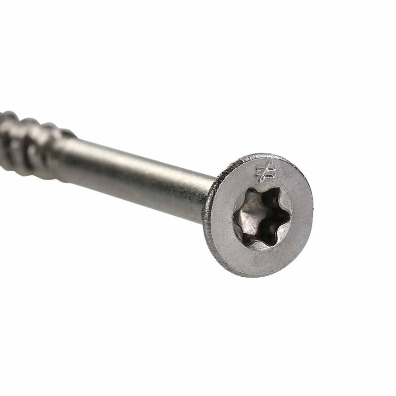 Simpson Strong-Tie S07200WPP (#7 x 2) T-15 Trim Head Wood Screw – Type 305 Stainless Steel (350 Pack)