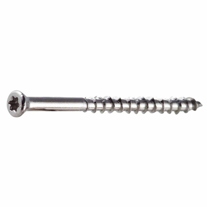 Simpson Strong-Tie S08250WPP (#8 x 2-1/2 T-20) Trim Head Wood Screw Type 305 Stainless Steel (350 Pack)