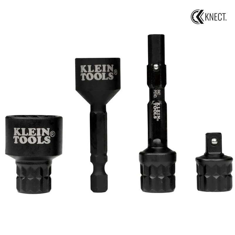 Klein 65KADPS KNECT (S) Impact Socket Adapter Set for Fasteners and Impact Driver