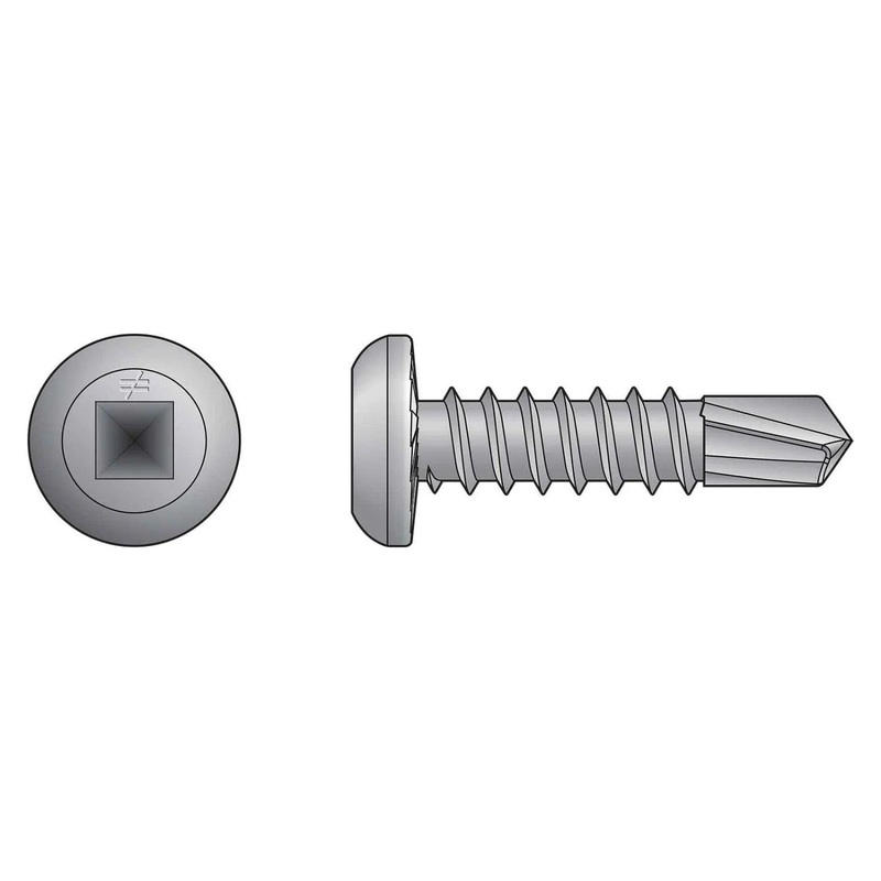 Simpson S10T200P25 Strong-Tie Self-Drilling Flat-Pan-Head Screw for Aluminum and Fiberglass Fastening (25 Pack)