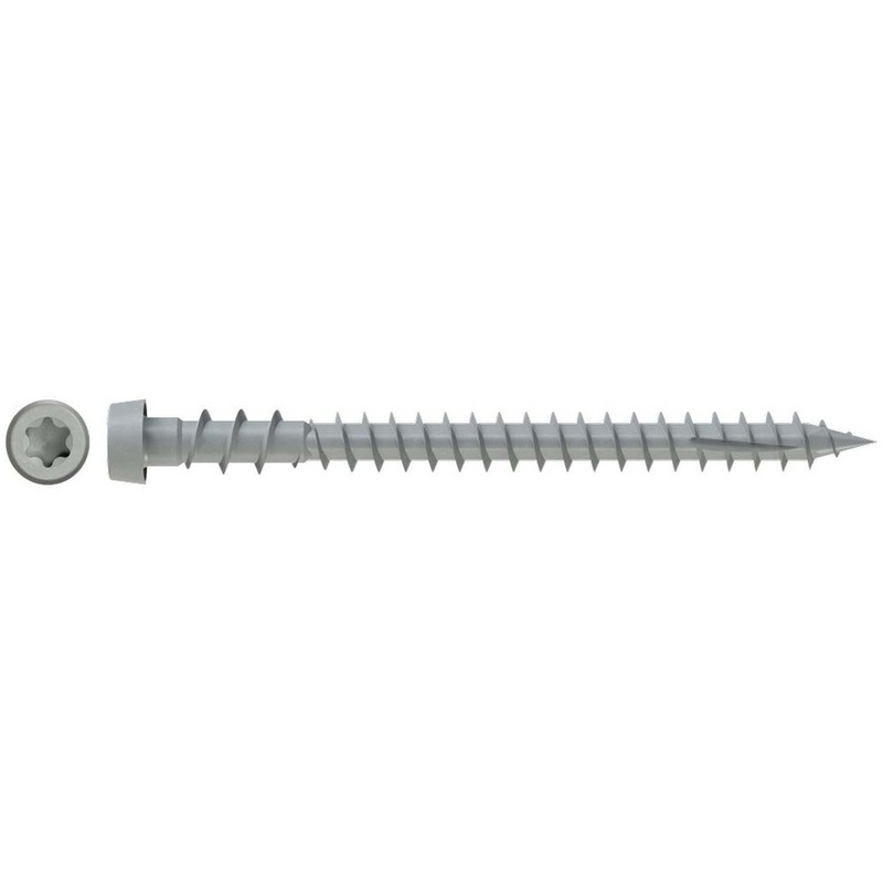 Simpson Strong-Tie DCU238SGR (#10 x 2-3/8) Deck-Drive DCU Composite Screw Collated Quik Guard Gray (1000 Pack)