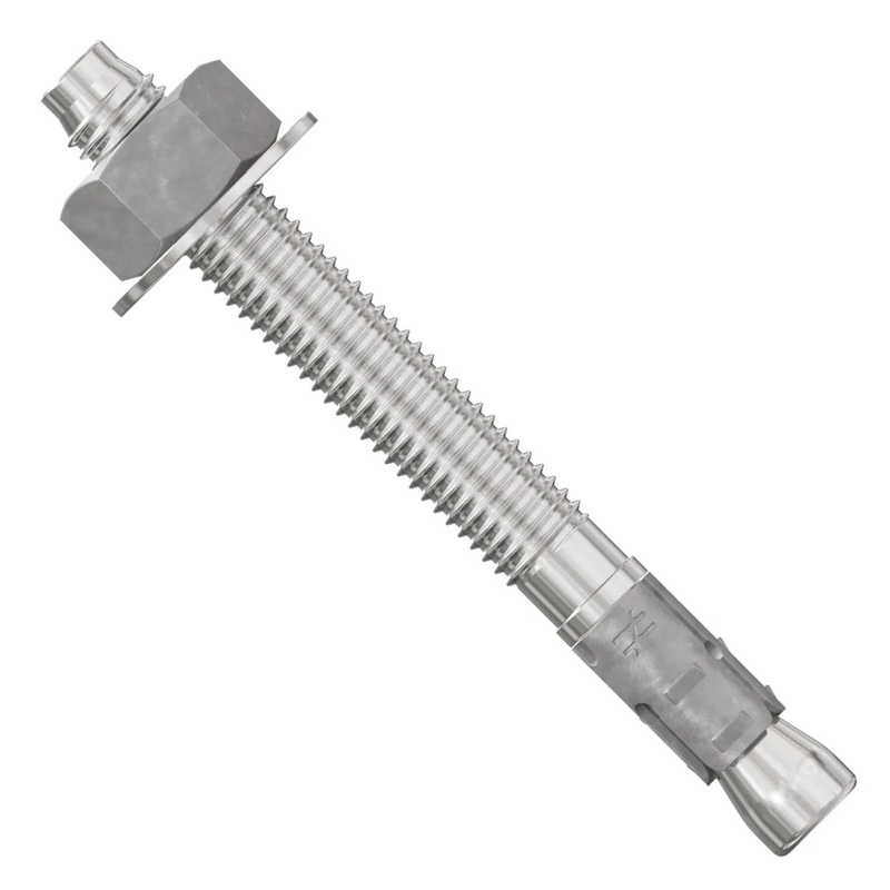Simpson Strong-Tie STB2-50434S4F25 (1/2 x 4-3/4) Strong-Bolt 2 Type 304 Stainless-Steel Wedge Anchor, Fully Assembled (25 Pack)