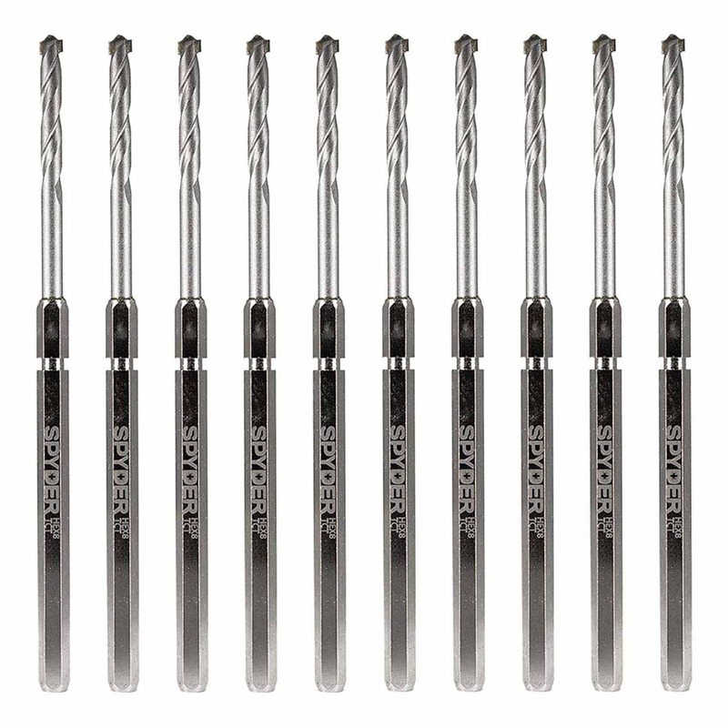 Spyder 600649-10 Hex8 3/8-Inch TCT Quick Change Hole Saw Arbor Pilot Bit (10-Pack)