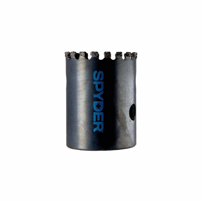 Spyder 600859 1-1/2-Inch Diamond Edge Non-Arbored Hole Saw