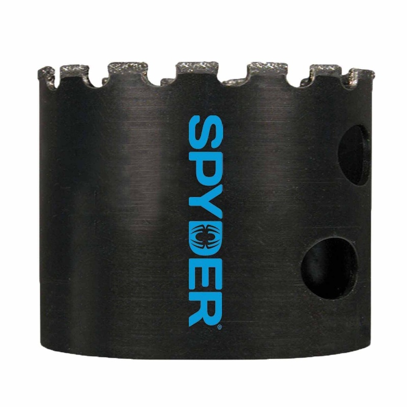 Spyder 600860 2-Inch Diamond Edge Non-Arbored Hole Saw