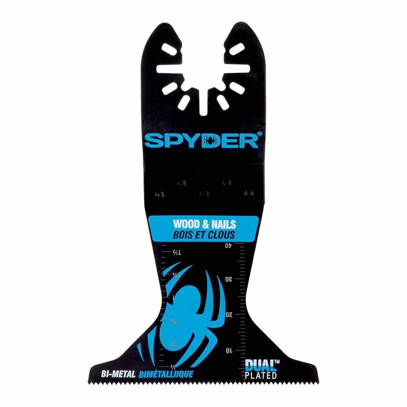 Spyder 70006 2.5-Inch x 2-Inch Bi-Metal Wood And Nail Cutting Oscillating Tool Blade