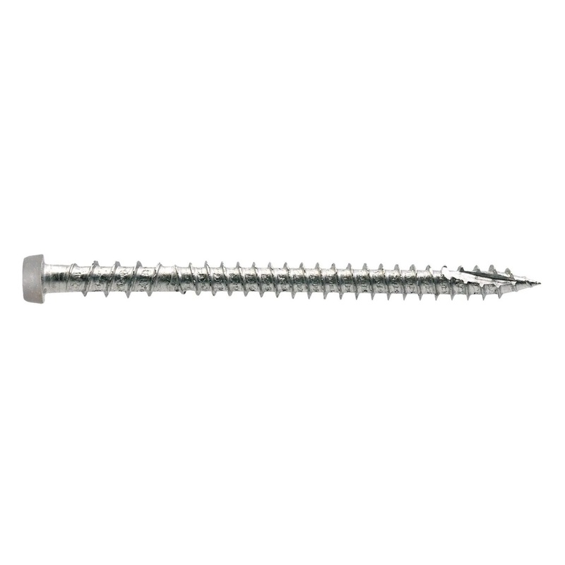Simpson DCU234S316GR Quik Drive Deck-Drive DCU Composite Screw #10 x 2-3/4 Type 316 Gray (1000 Pack)