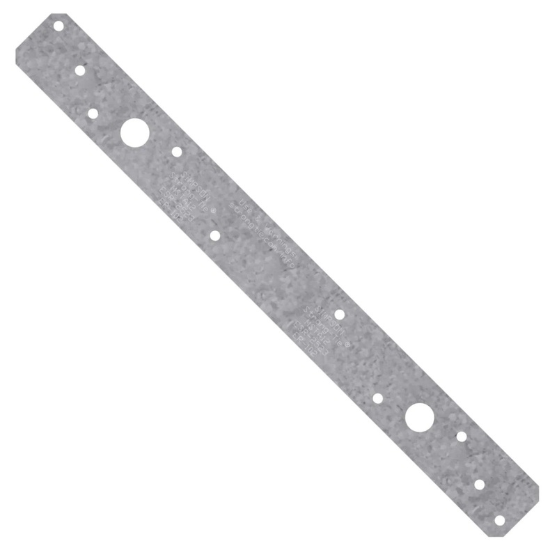 Simpson MSTA12SS Strong-Tie 12 18-Gauge Stainless Steel Medium Strap Tie
