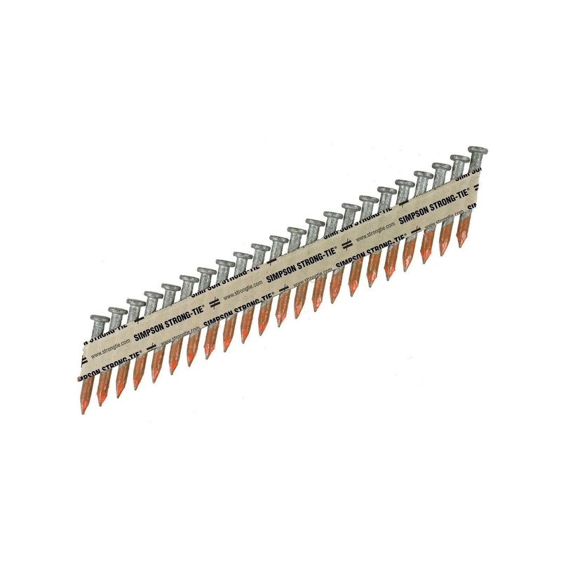 Simpson N8HDGPT4000 Strong-Tie 33 Degree SCN Smooth-Shank Connector Nail (4000 Pack)