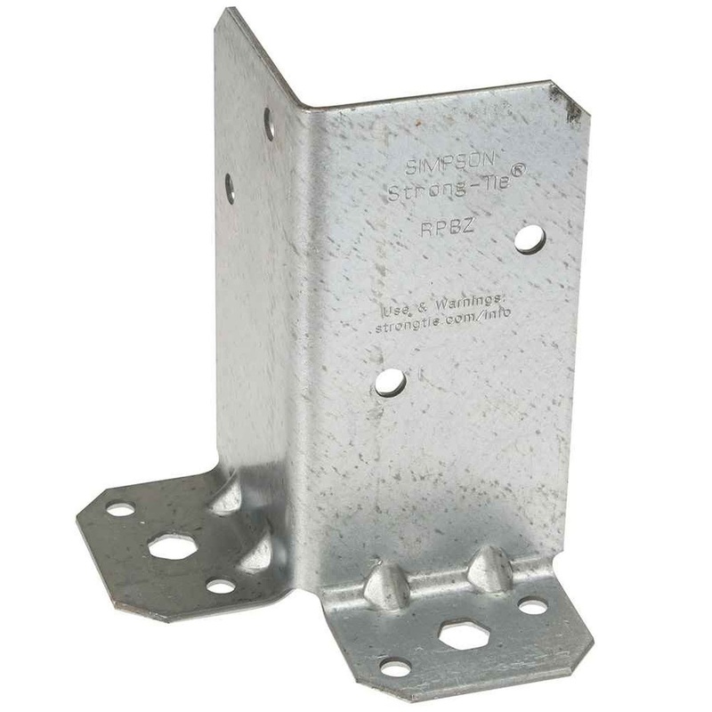 Simpson RPBZ Strong-Tie Retrofit Post Base ZMAX Finish