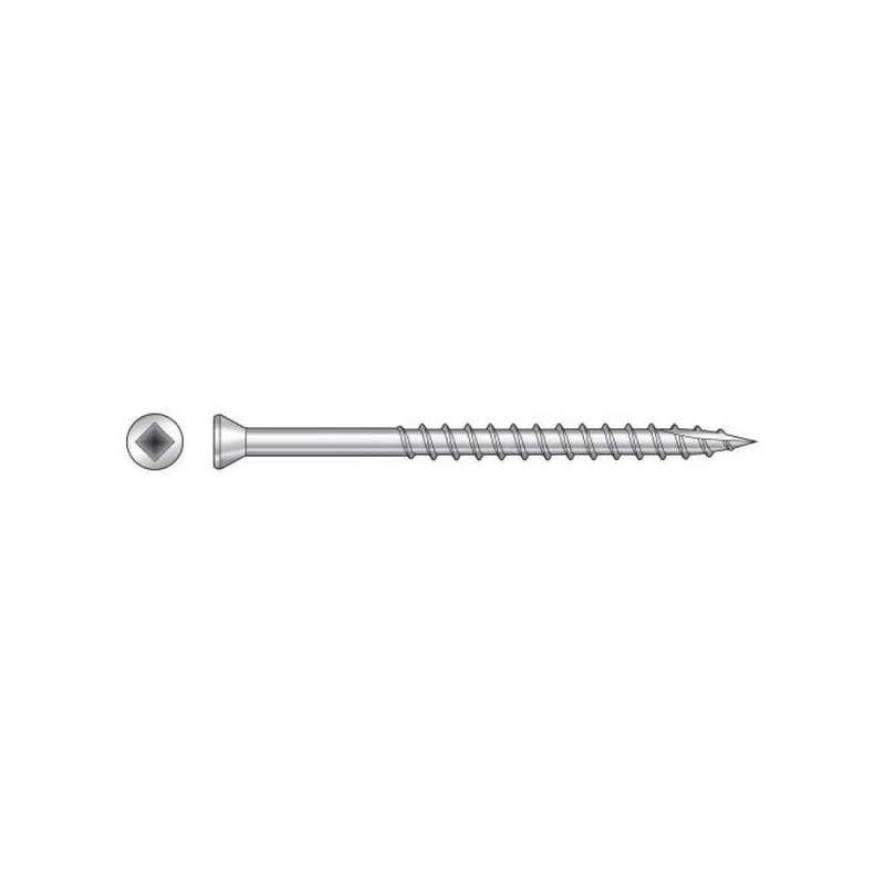 Simpson S08162DBB Strong-Tie Bugle-Head Wood Screw Square Drive #8 x 1-5/8 Type 305 (4000 Pack)