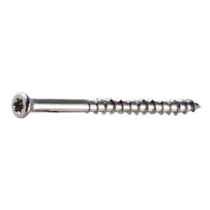 Simpson S09400WP1 Strong-Tie Deck-Drive DWP Wood SS Screw #9 x 4 T-20, Trim Head, Type 305 (1 lb.)