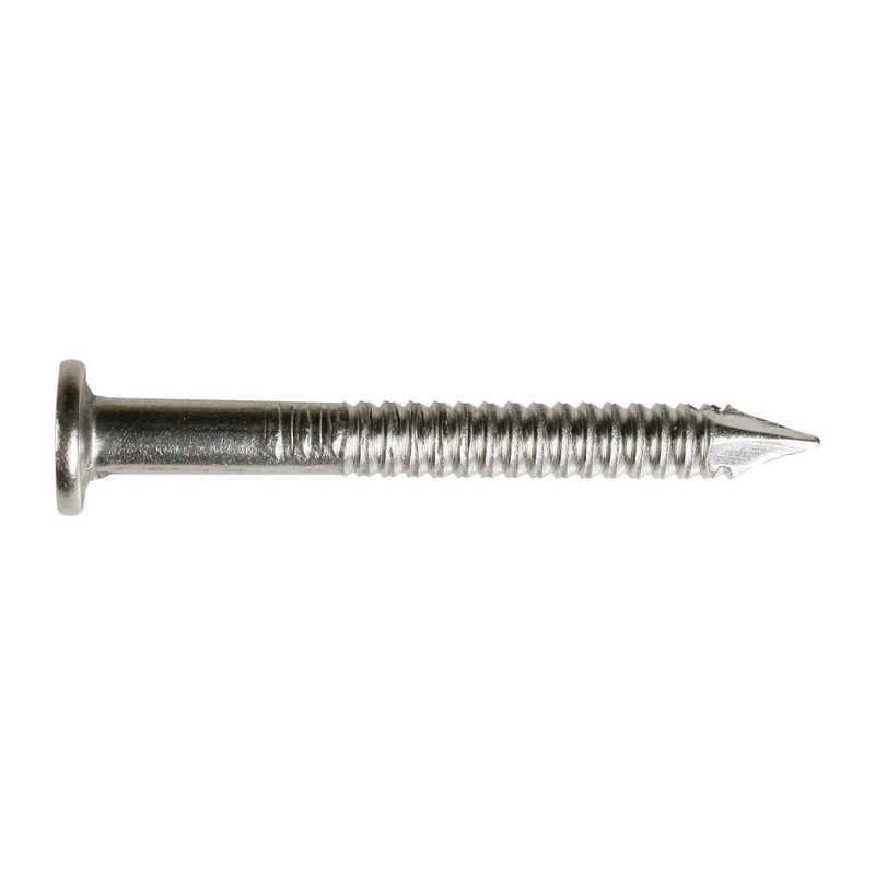 Simpson SSA10D Strong-Tie 10d x 3 Ring Shank Connector Nail – 316 Stainless Steel (1 lb Tub)