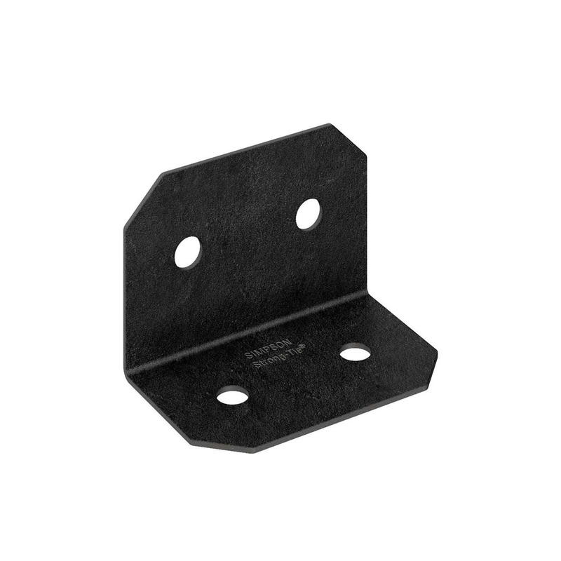 Simpson APVA6 Strong-Tie Outdoor Accents Avant Collection ZMAX Black Powder-Coated 90 Degree Angle for 6x
