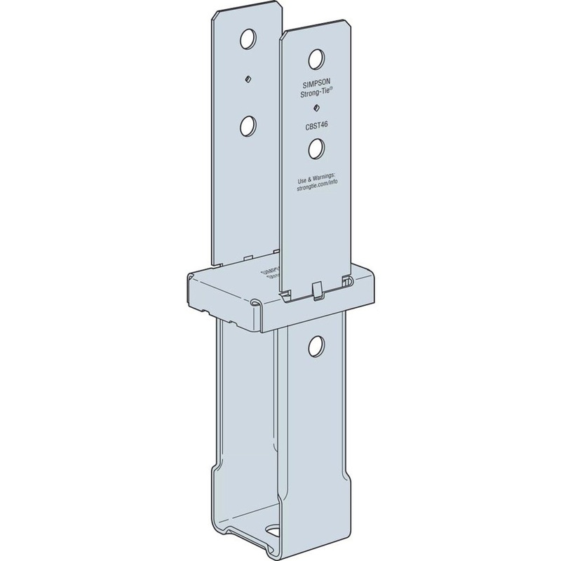 Simpson CBST46Z Strong-Tie ZMAX Standoff Column Base for 4×6