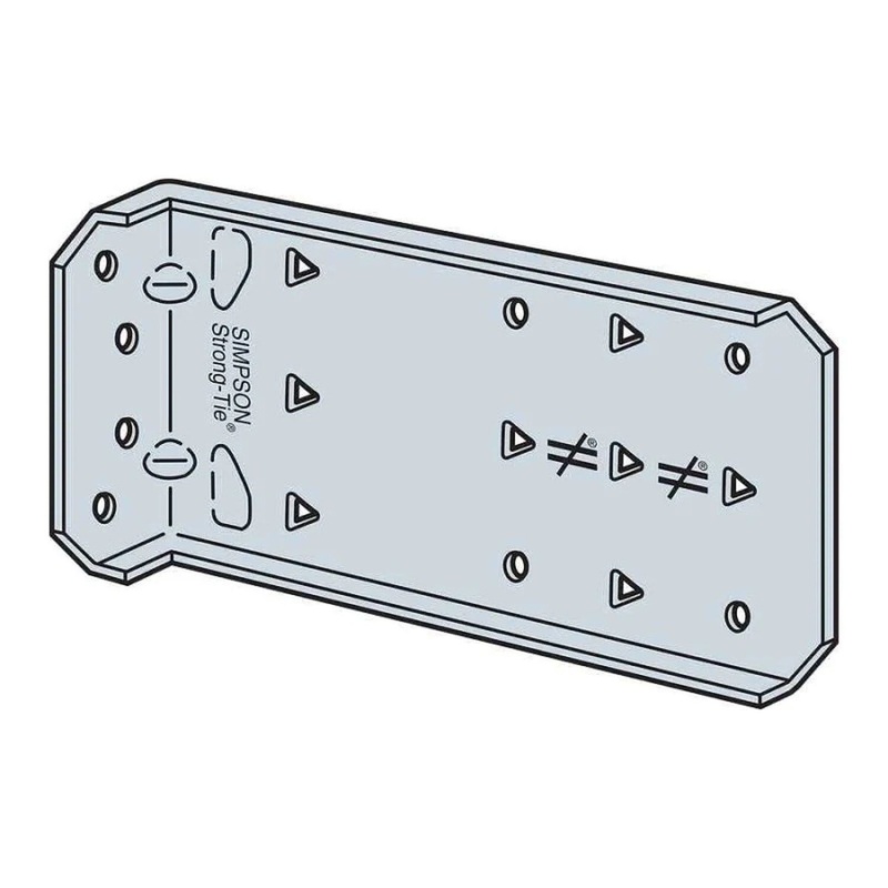 Simpson MFCB47.5-R25 Strong-Tie Bypass Framing Fixed-Clip Connector for Cold-Formed Steel Construction (25 Pack)