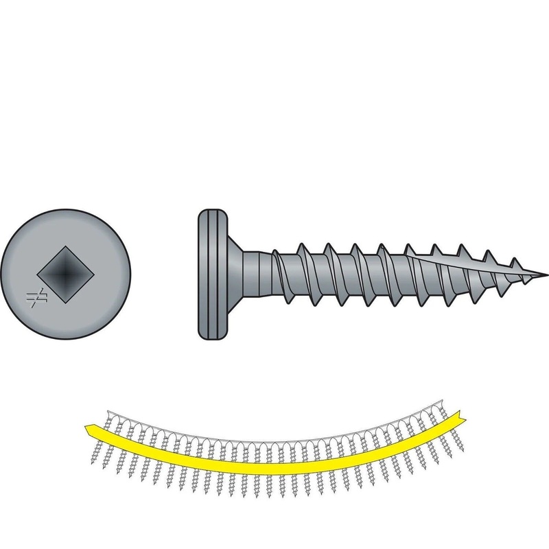 Simpson PC1BS1012 Quik Drive Quik Drive PC Standing-Seam-Roofing Panel Clip Screw Clear-Zinc (1500 Pack)