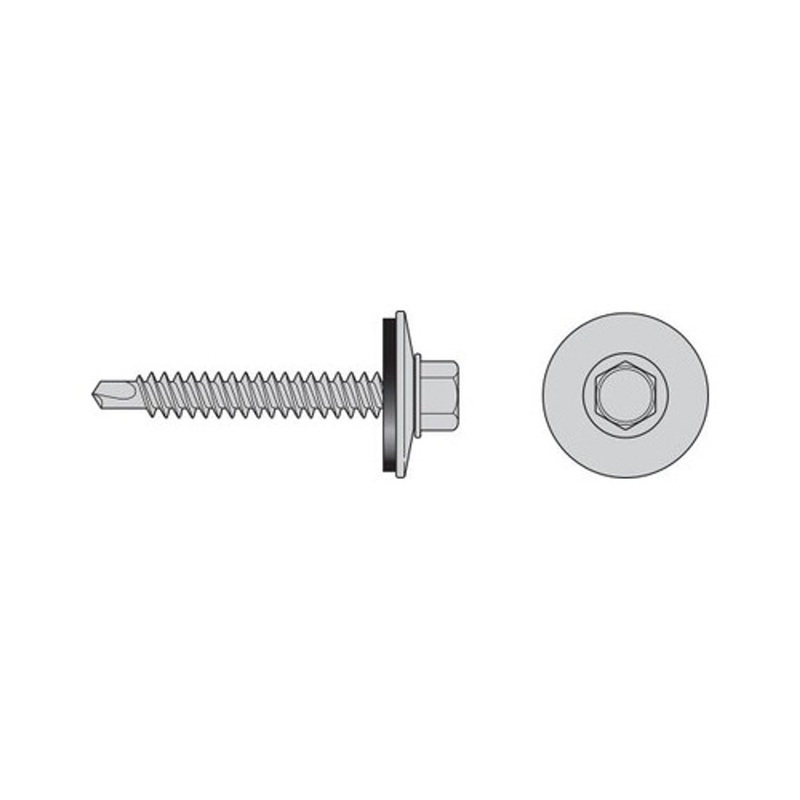 Simpson S12150HOM  Self-Drilling Hex-Washer-Head Screw with EPDM Sealing Washer