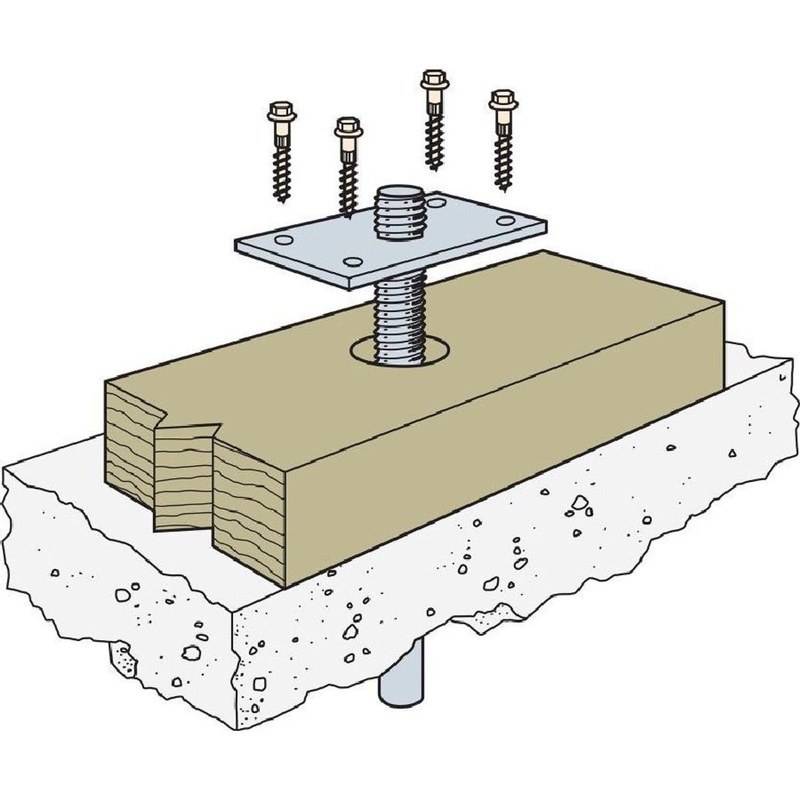 Simpson BP5/8SKT Strong-Tie Bearing Plate for Anchor Bolts (50 Pack)