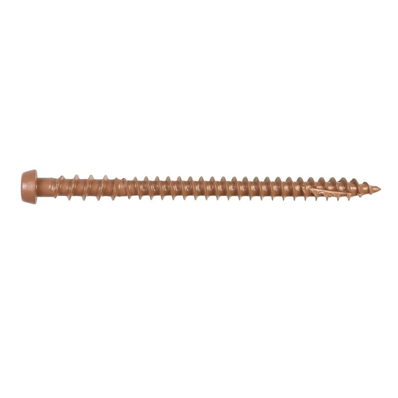 Simpson DCU234SBR05 Quik Drive Deck-Drive DCU Composite Screw Collated #10 x 2-3/4 Quik Guard Brown (1000 Pack)