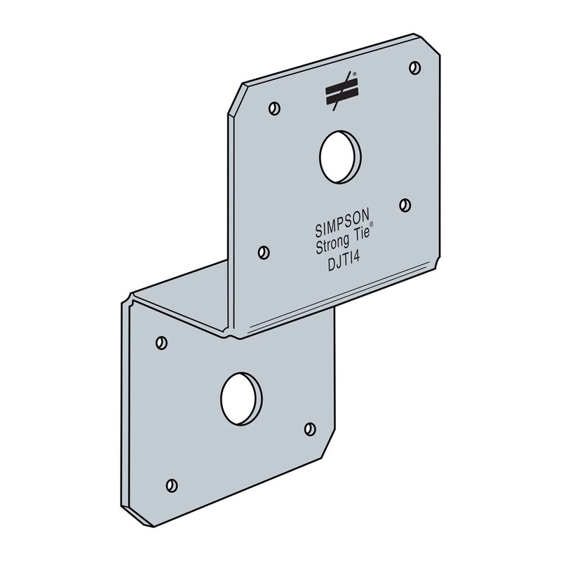 Simpson DJT14SS Strong-Tie Stainless Steel Deck Joist Tie for 2x