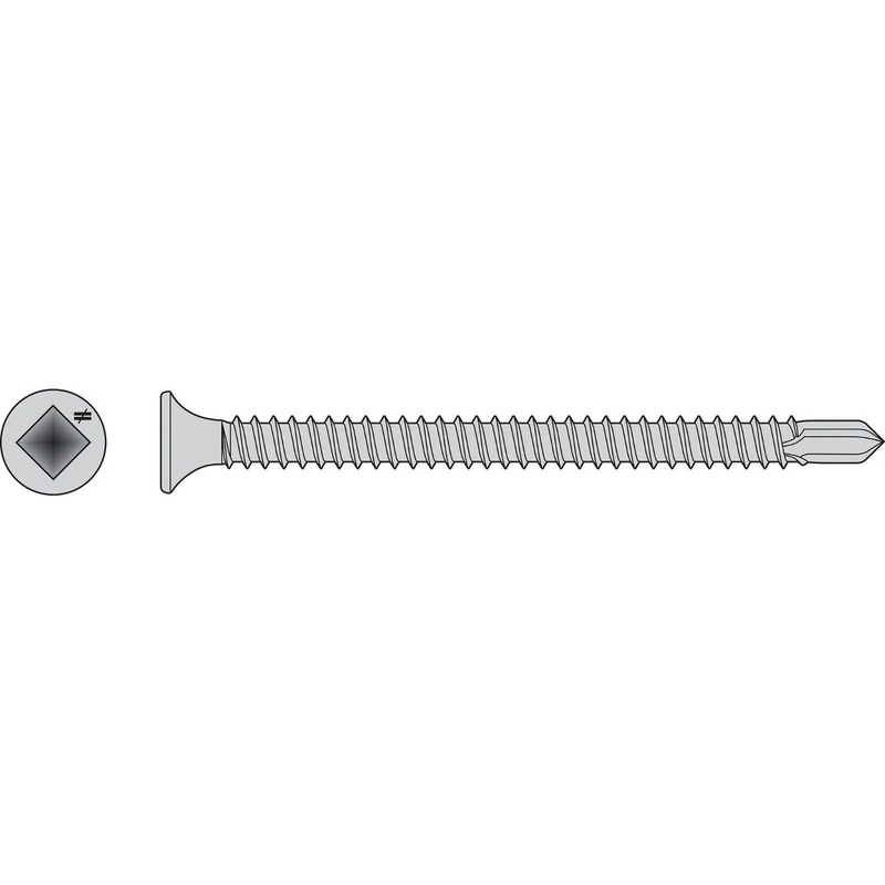 Simpson F08T200BDB Strong-Tie Self-Drilling Bugle-Head Screw for Wood-to-Steel Fastening (2500 Pack)