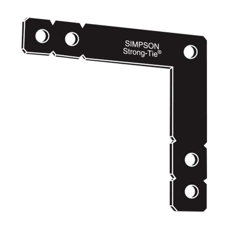 Simpson OHL Strong-Tie 12 x 12 Black Powder-Coated Ornamental Heavy L Angle