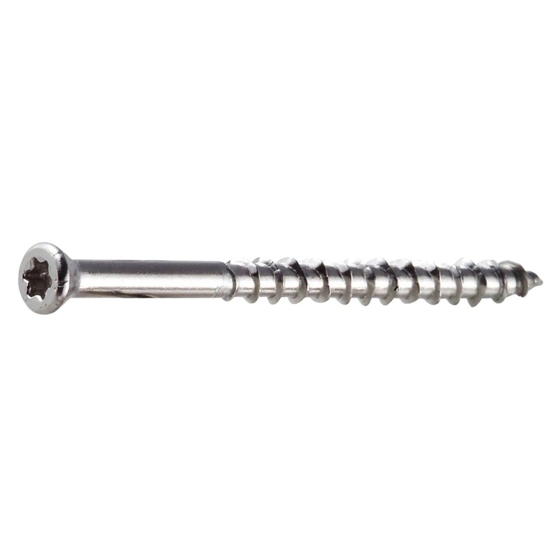Simpson S07225WPP Strong-Tie Deck-Drive DWP Wood SS Screw #7 x 2-1/4 Trim Head, Type 305 (350 Pack)