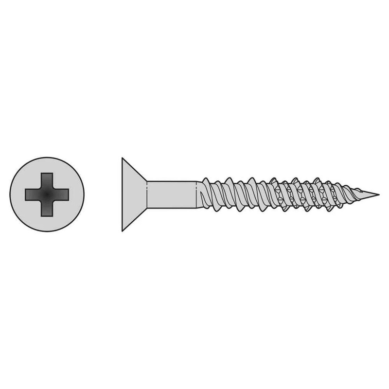 Simpson T10J200FXM Strong-Tie Marine Screw Flat Head #10 x 2 Type 316 Stainless Steel (1000 Pack)