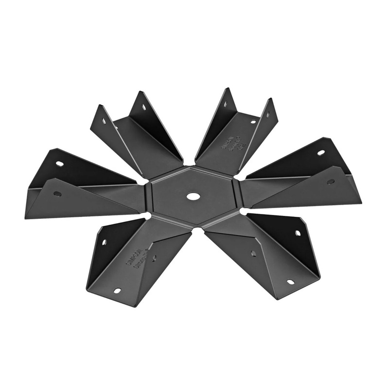 Simpson APGT6 Strong-Tie Outdoor Accents Gazebo Tie for 2x Top of Gazebo