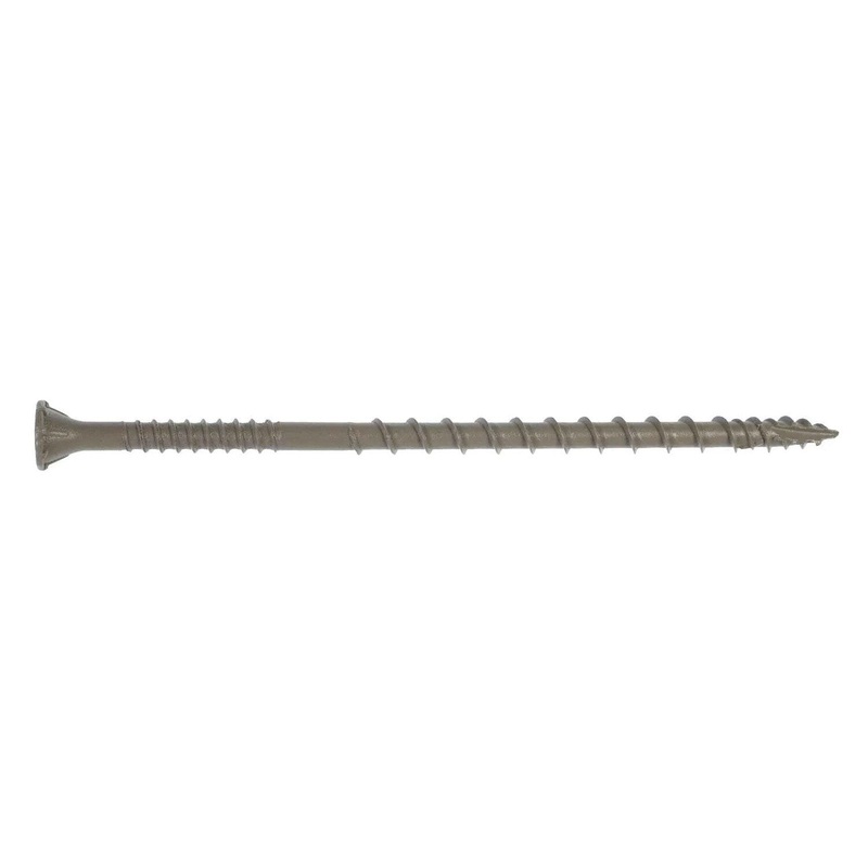 Simpson DSVT4R1LB Titen HD Deck-Drive DSV Wood Screw #10 x 4 T-25, Flat Head, Quik Guard, Tan (1 lb.)
