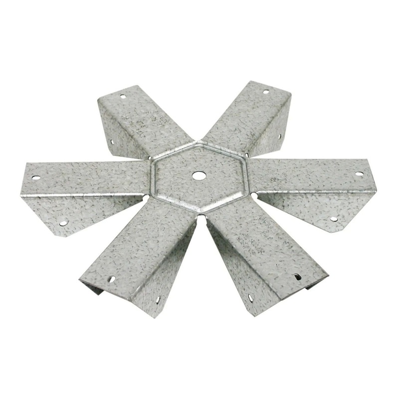 Simpson GT6Z Strong-Tie Gazebo Tie 18-Gauge ZMAX Finish