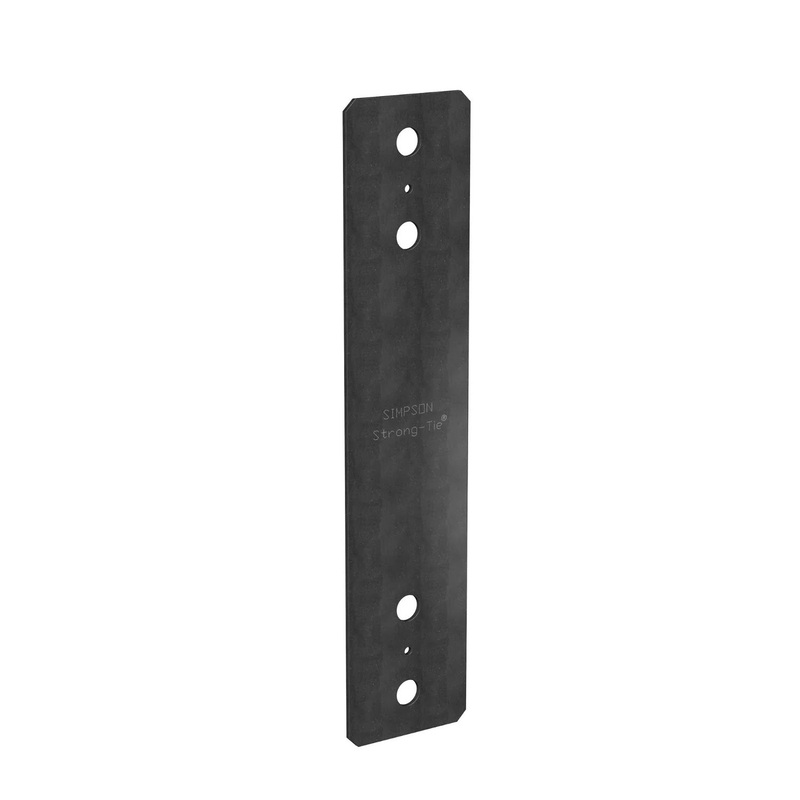 Simpson PS418PC Strong-Tie PSPC 4 x 18 Black Powder-Coated Piling Strap
