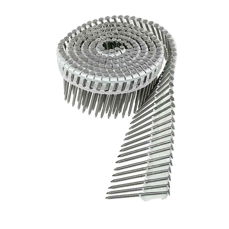 Simpson S13A200IPC Strong-Tie 2 304 Stainless Steel 15 Degree Plastic Coil Ring Shank Nail (3200 Pack)