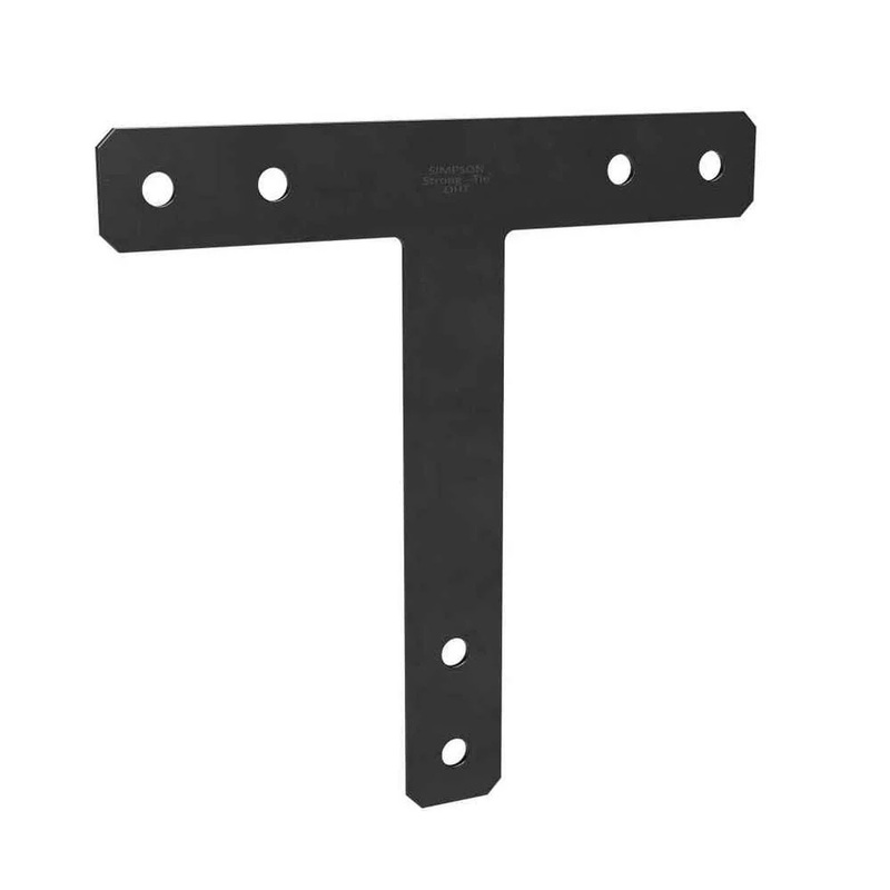 Simpson 1212HTPC Strong-Tie 12 x 12 7-Gauge Black Powder-Coated Ornamental T Strap