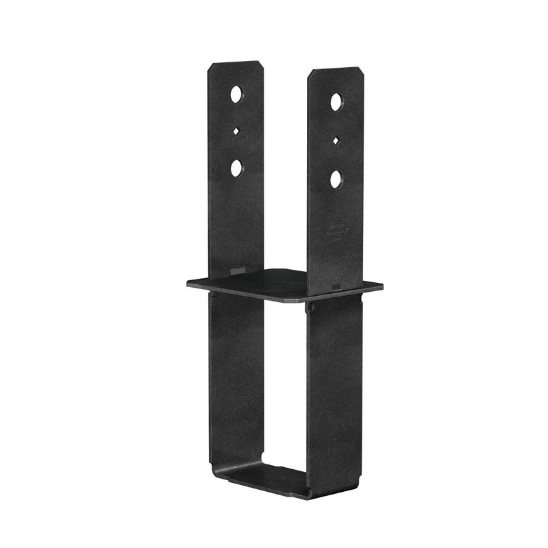 Simpson CB66PC Strong-Tie Black Powder-Coated Column Base for 6×6