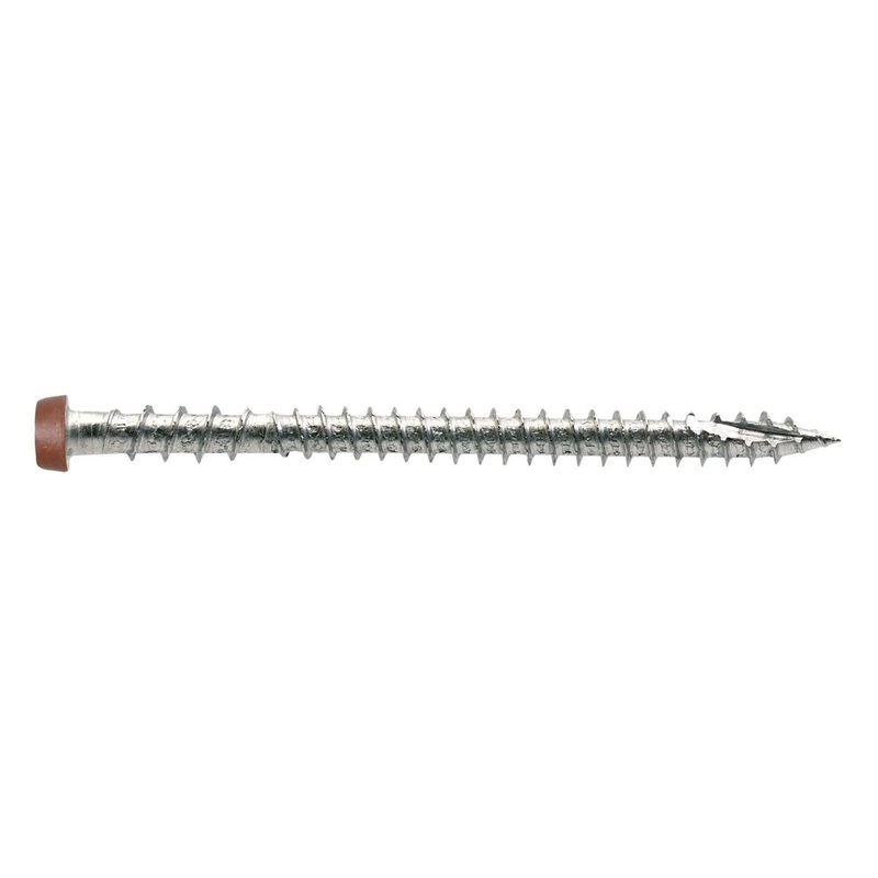 Simpson DCU234MB305BR01 Strong-Tie Deck-Drive DCU Composite Screw #10 x 2-3/4 T20, Type 305, Brown 01 (1750 Pack)